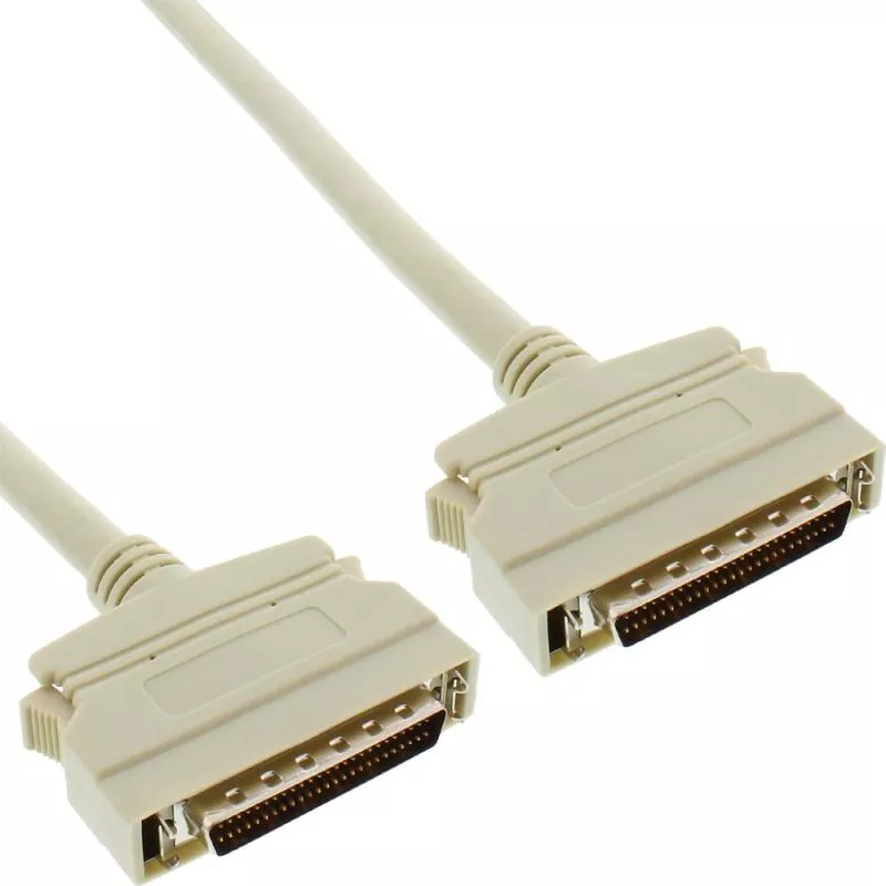 InLine® SCSI II Kabel 50pol mini Sub D Stecker Stecker 2m InLine® SCSI II Kabel 50pol mini Sub D Stecker Stecker 2m