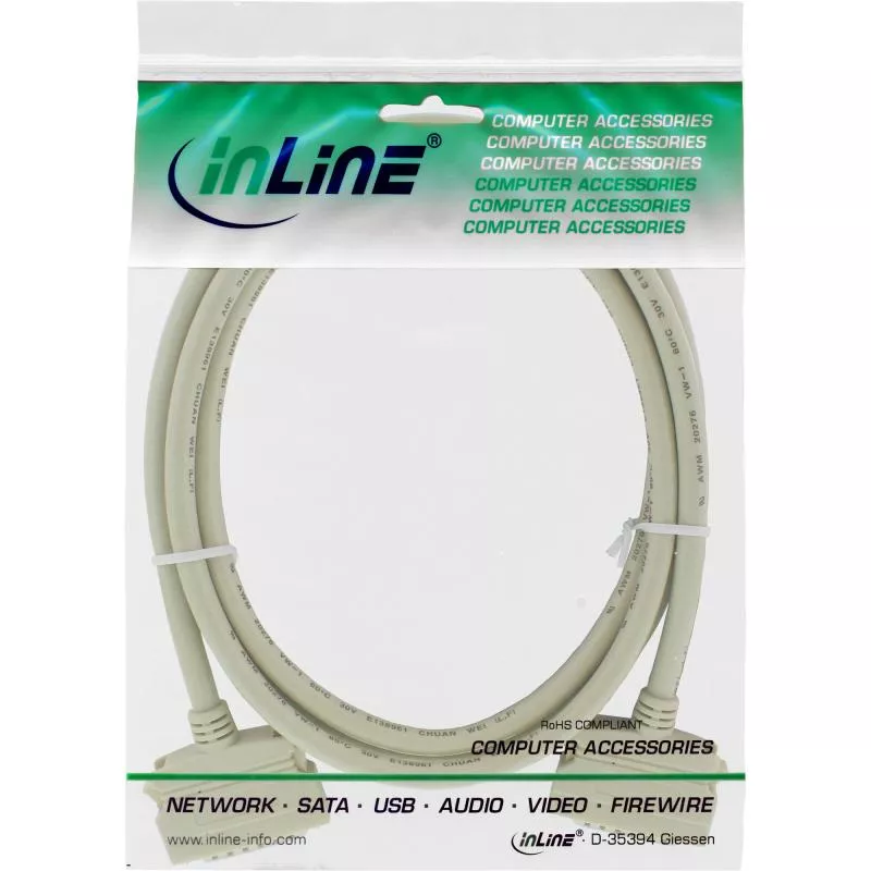 InLine® SCSI II Kabel 50pol mini Sub D Stecker Stecker 2m InLine® SCSI II Kabel 50pol mini Sub D Stecker Stecker 2m