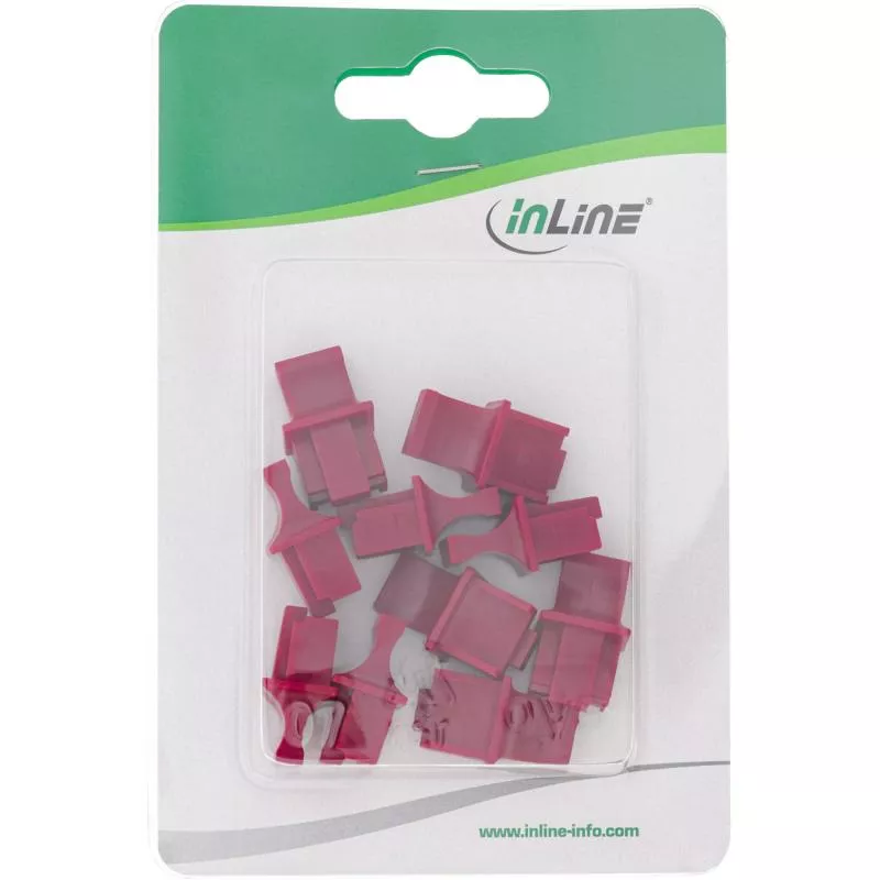 InLine® Staubschutz für RJ45 Buchse Farbe: dunkelrot 10er Blister InLine® Staubschutz für RJ45 Buchse Farbe: dunkelrot 10er Blister