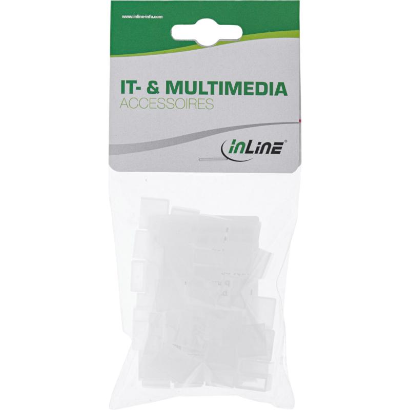 InLine® Staubschutz für USB A Stecker weiß 50er Pack