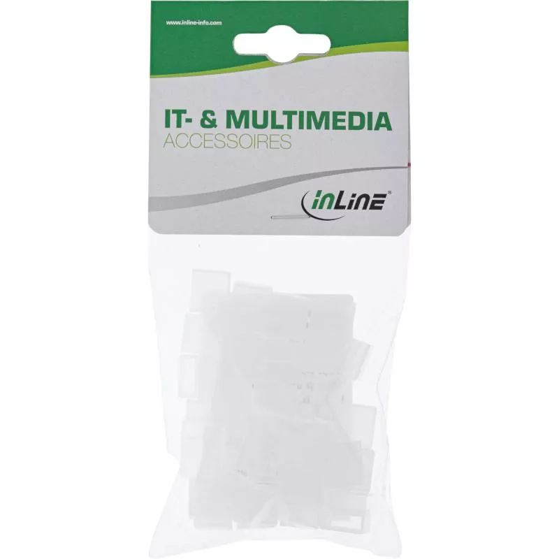 InLine® Staubschutz für USB A Stecker weiß 50er Pack