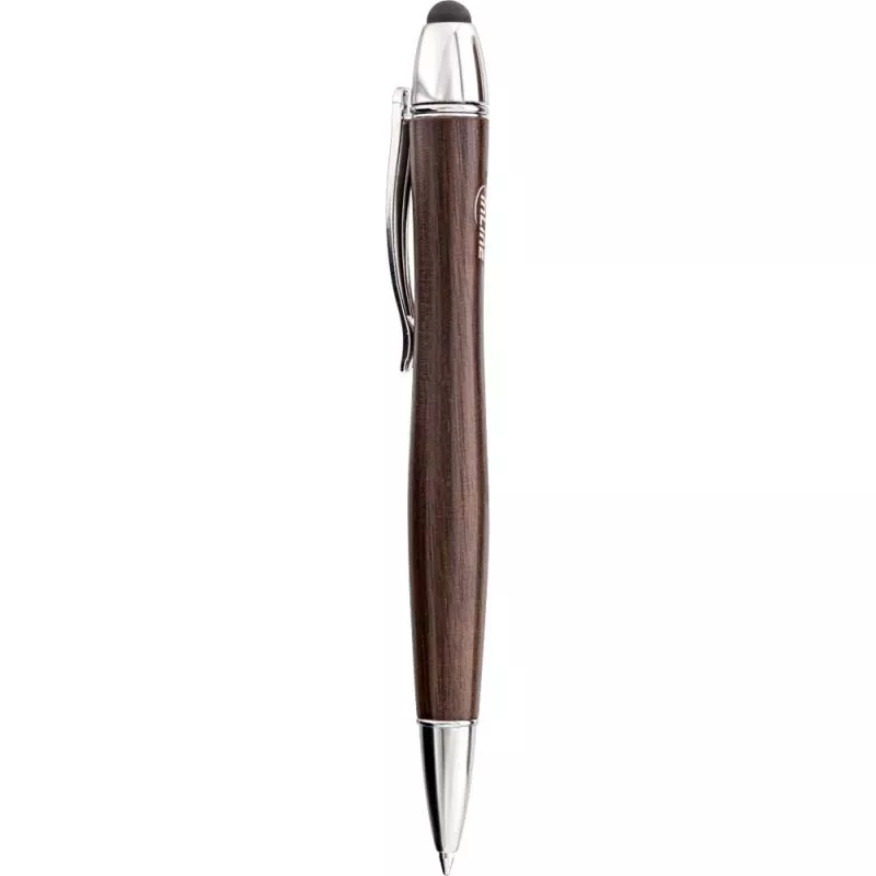 InLine® woodpen Stylus-Stift für Touchscreens + Kugelschreiber Walnuss/Metall