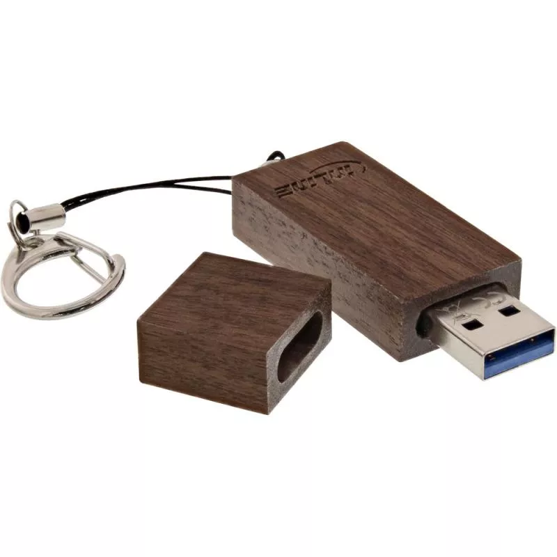 InLine® woodstick USB 3.0 Speicherstick Walnuss 8GB
