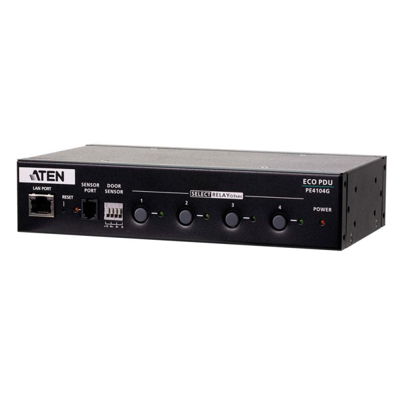 ATEN PE4104G Stromverteiler PDU 4 Ausgänge C13 Kontrollbox mit IP-Steuerung