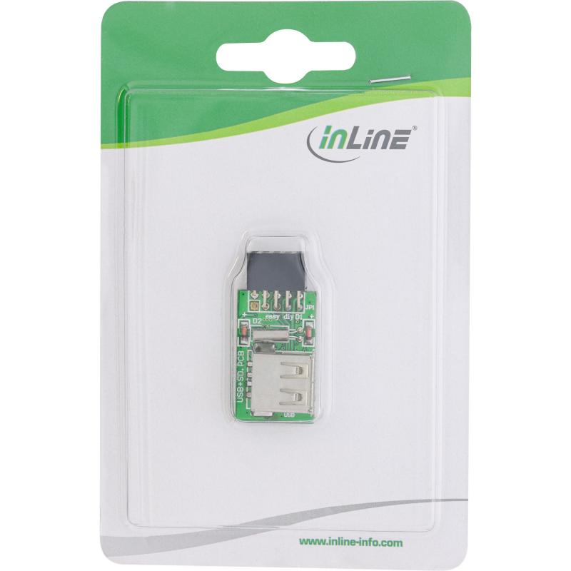 InLine® Card Reader USB 2.0 intern für MicroSD Karten