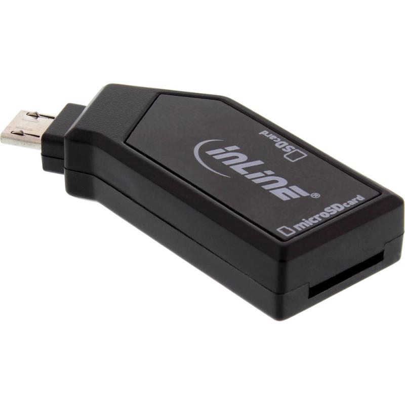 InLine® OTG Mobile Card Reader USB 2.0 für SD und microSD für Android Smartphone und Tablet