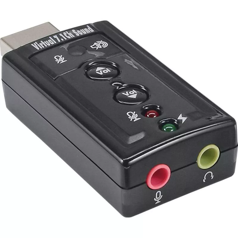 InLine® USB Audio Soundkarte mit virtuellem 7.1 Surround Sound