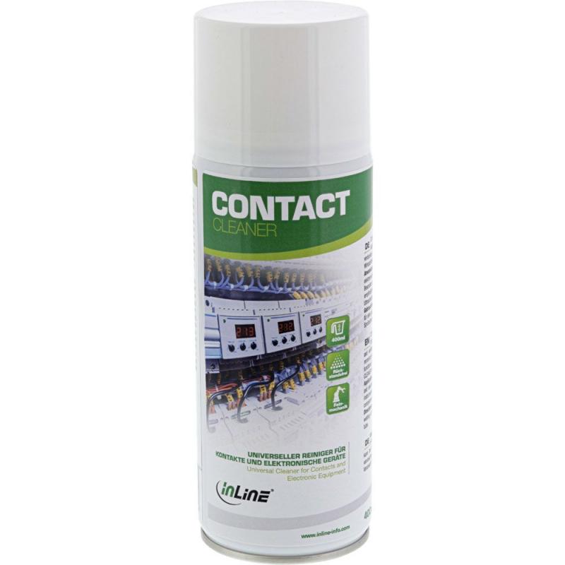 InLine® Contact Cleaner universeller Reiniger für Kontakte und elektronische Geräte 400ml