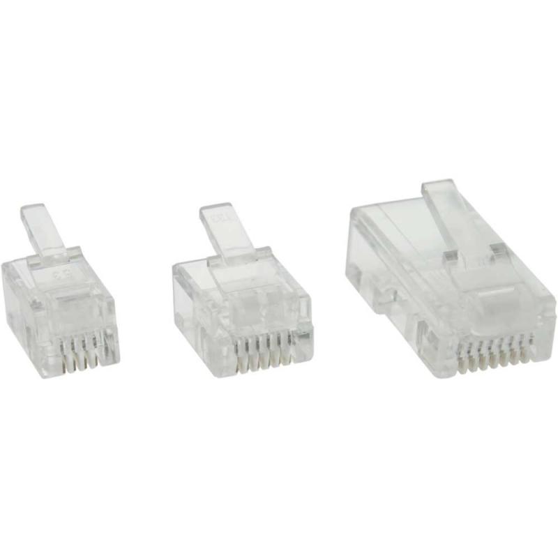 RJ10 Modularstecker 4P4C – Zum Crimpen auf Flachkabel, 10er Pack