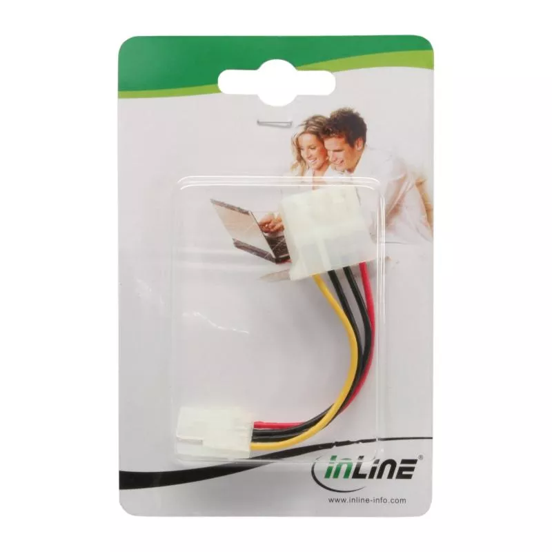 InLine® Stromadapter 8,89cm (3,5") Buchse zu 13,34cm (5,25") Stecker 6cm InLine® Stromadapter 8,89cm (3,5") Buchse zu 13,34cm (5,25") Stecker 6cm