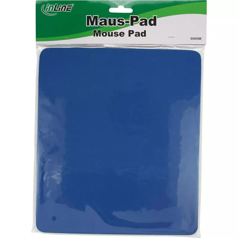 InLine® Maus-Pad blau 250x220x6mm