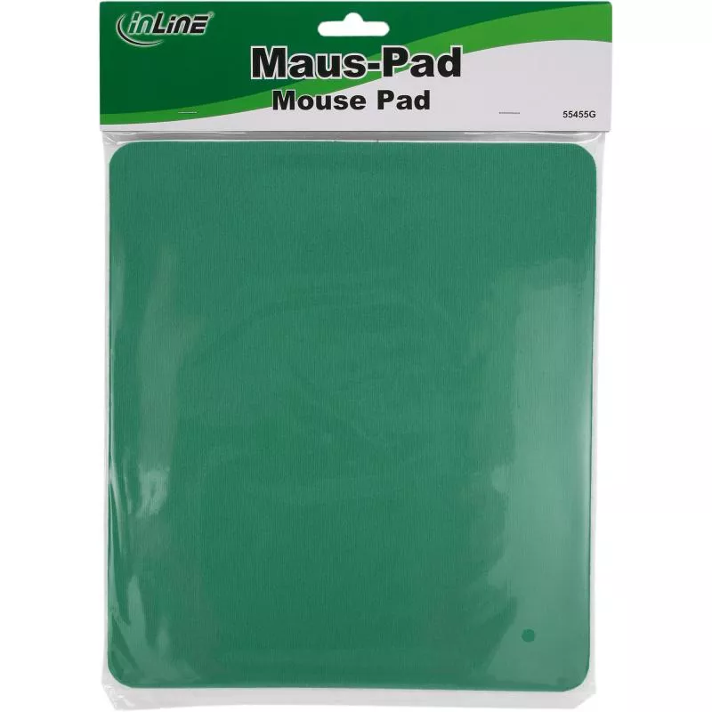 InLine® Maus-Pad grün 250x220x6mm