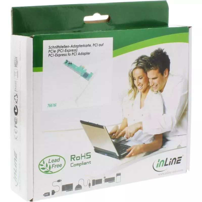 InLine® Schnittstellen-Adapterkarte PCI auf PCIe (PCI-Express)