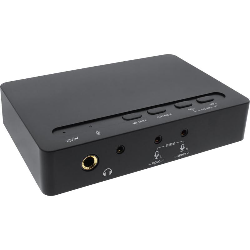 InLine® USB 2.0 SoundBox 7.1, 48KHz / 16-bit mit Toslink Digital IN / OUT
