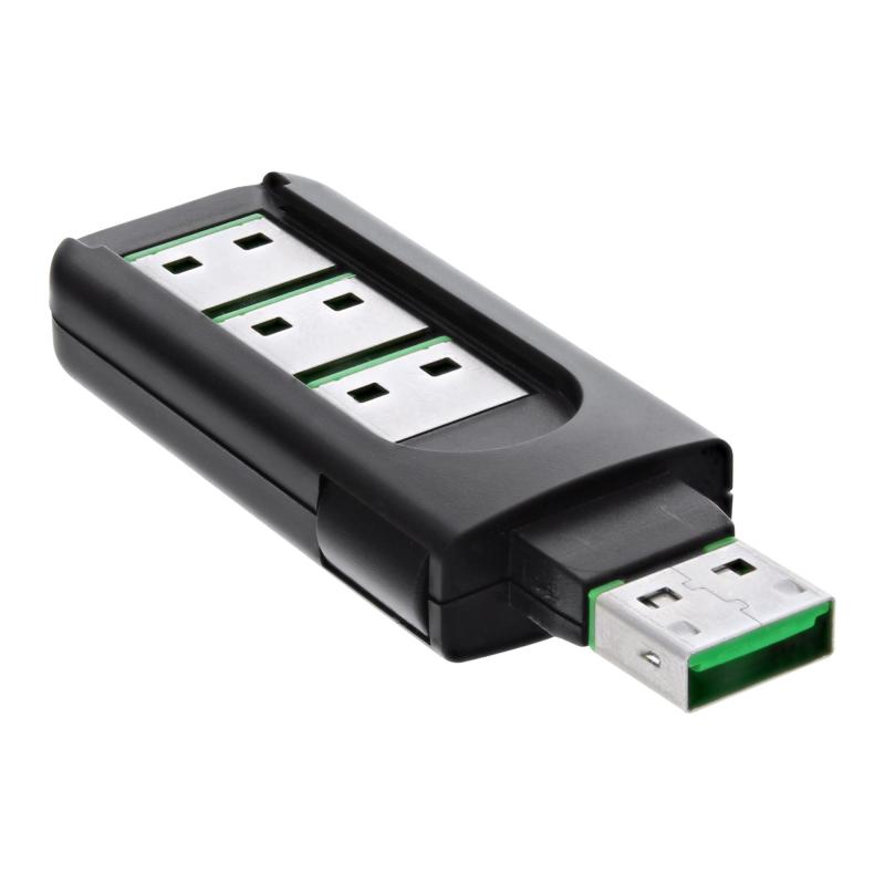 InLine® USB Portblocker blockt bis zu 4 Ports