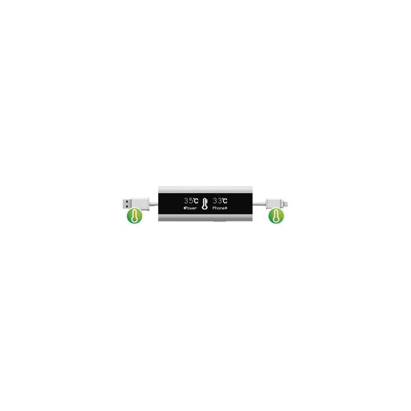 InLine® USB Smart Control, Multimeter, Ladeüberwachung, USB A zu Micro-B Kabel