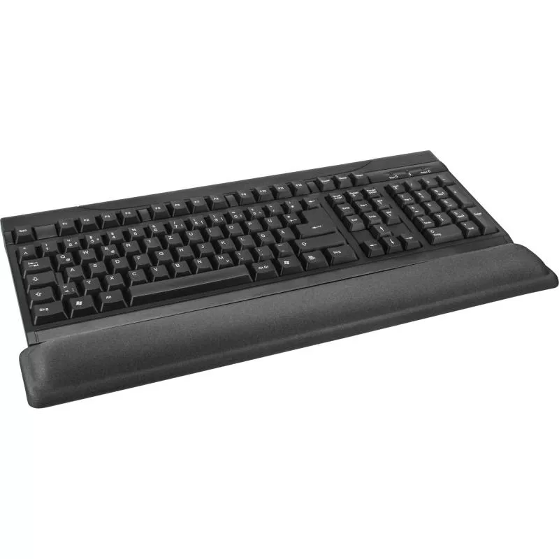 InLine® Tastatur-Pad schwarz Gel Handballenauflage 464x60x23mm