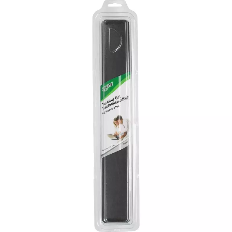 InLine® Tastatur-Pad schwarz Gel Handballenauflage 464x60x23mm
