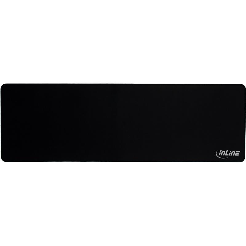 InLine® Maus-Pad XL Schreibtischunterlage schwarz 900x400x2mm