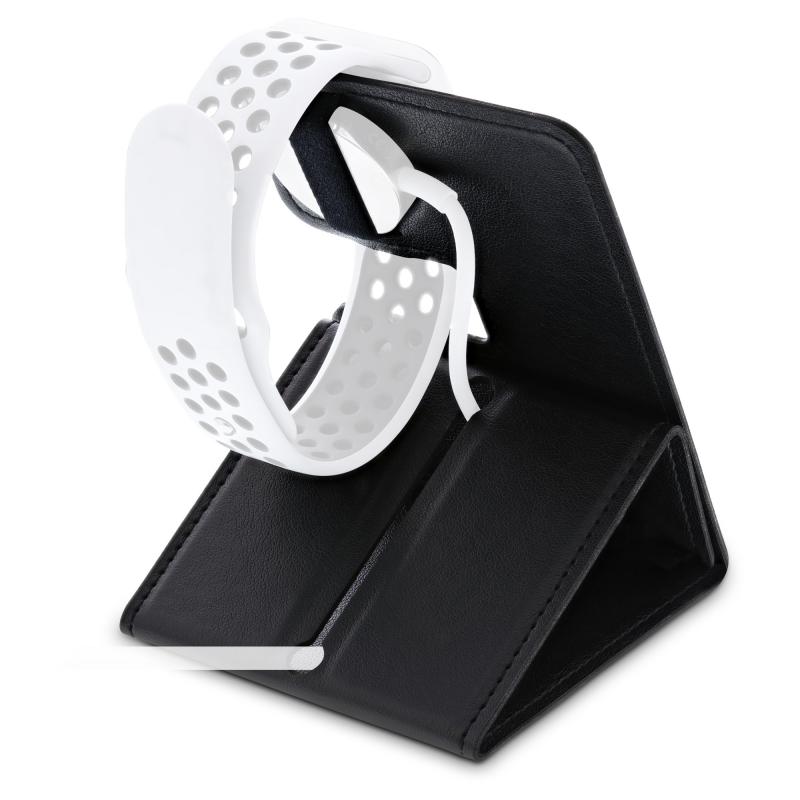 InLine® Reise-Ständer für Apple Watch für Nachttisch Schreibtisch Regal schwarz faltbar