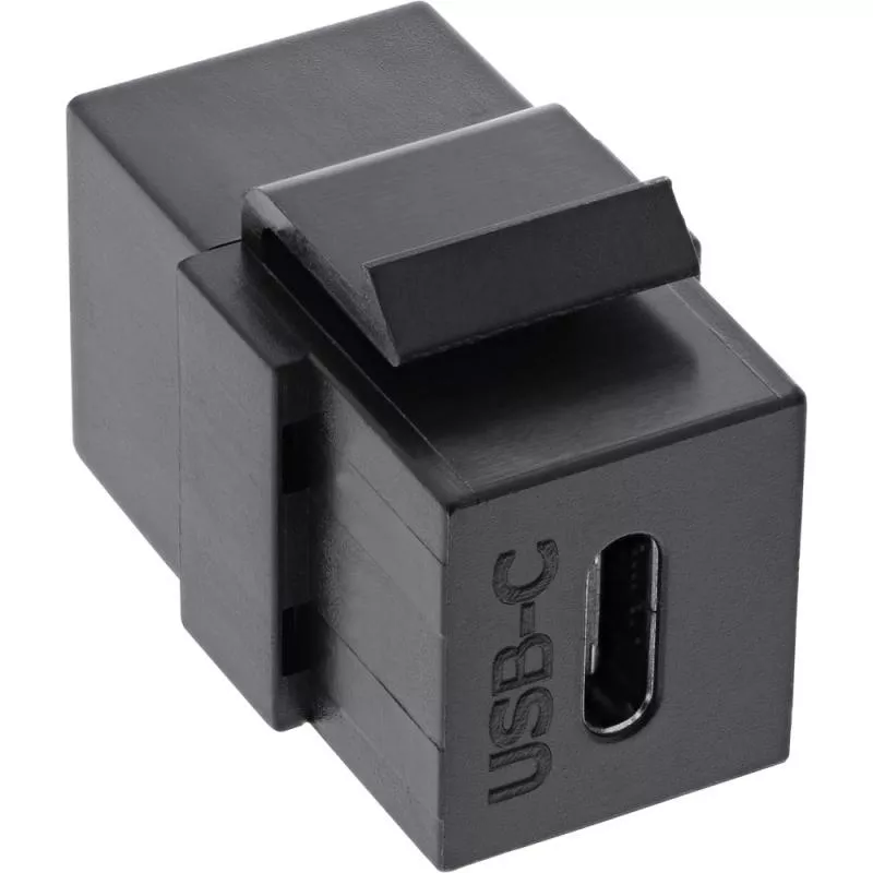 USB 3.1 Snap-In Einsatz USB-C Buchse / Buchse schwarz