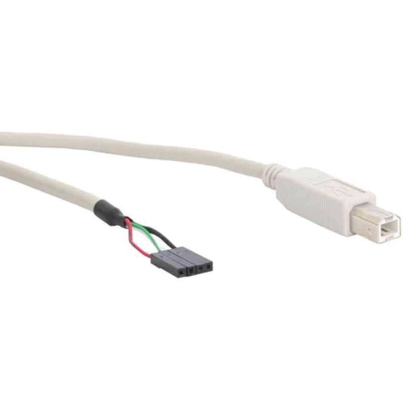 InLine® USB 2.0 Anschlusskabel, Stecker B auf Pfostenanschluss, 0,40m