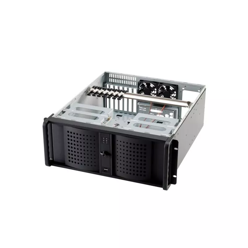 FANTEC TCG-4860KX07-1 4HE 19"-Servergehäuse ohne Netzteil 528mm tief
