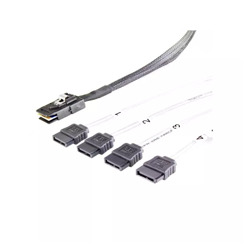 FANTEC SRC-mini SAS zu 4x SATA Kabel mini SAS SFF8087 zu 4x SATA Kabel