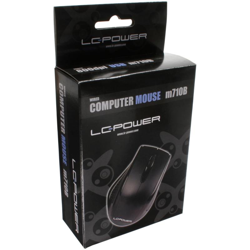 LC-Power LC-m710B optische USB-Maus 800dpi schwarz