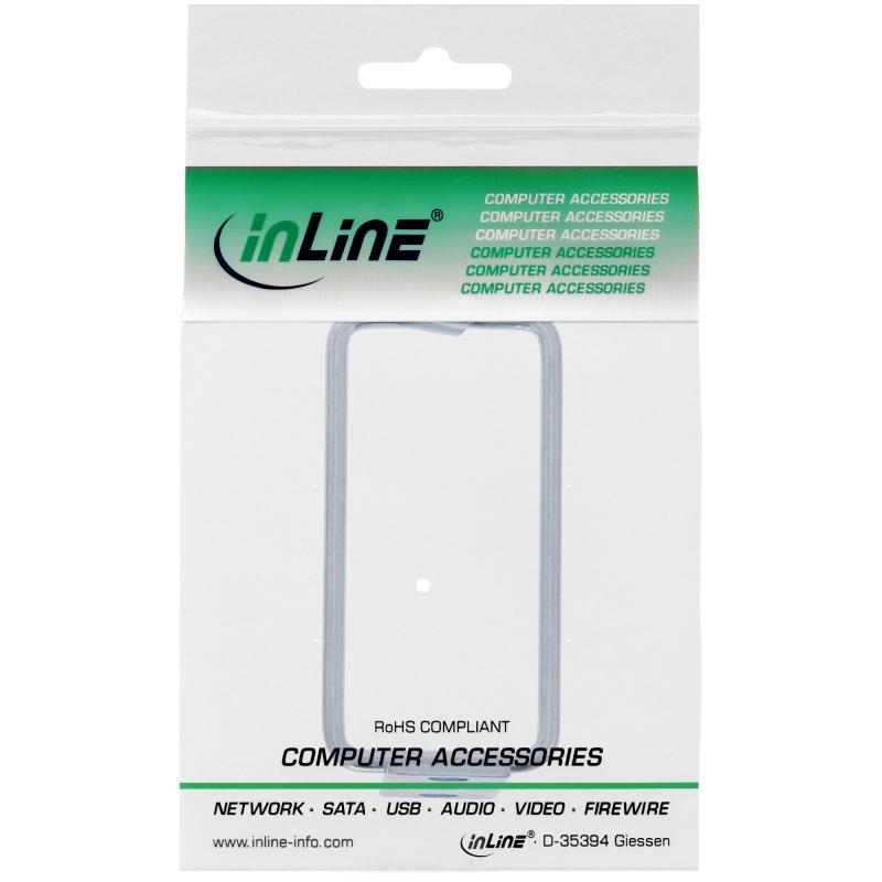 InLine® Kabelbügel Metall verzinkt 40x80mm
