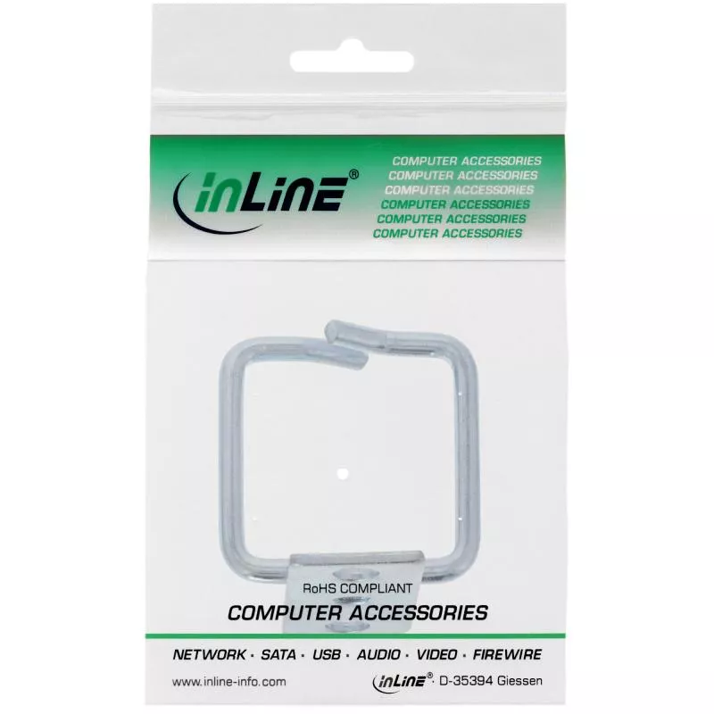 InLine® Kabelbügel Metall verzinkt 40x40mm