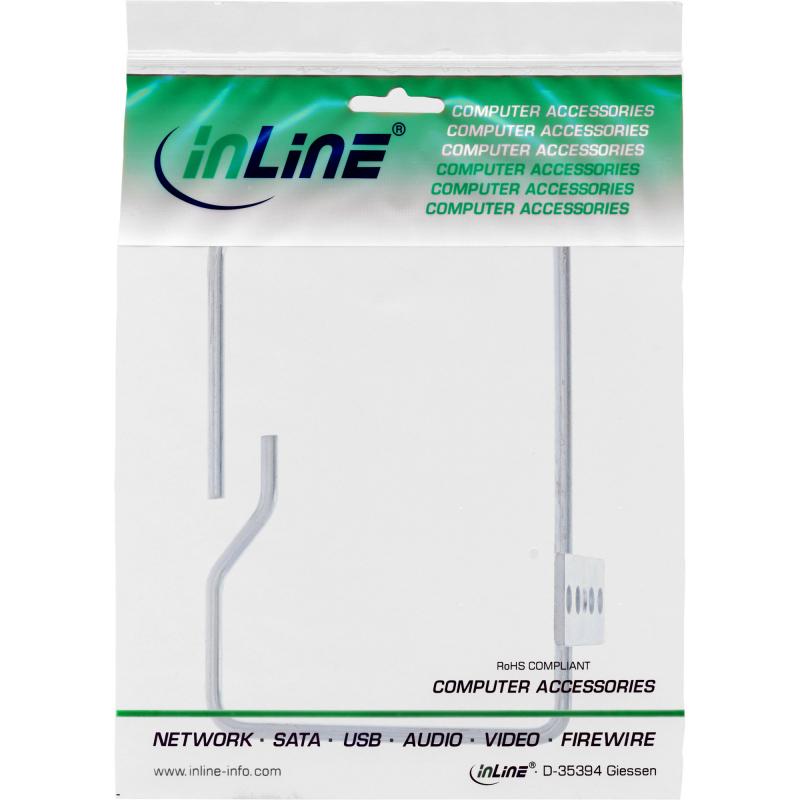 InLine® Kabelbügel Metall verzinkt Öffnung lange Seite 140x100mm