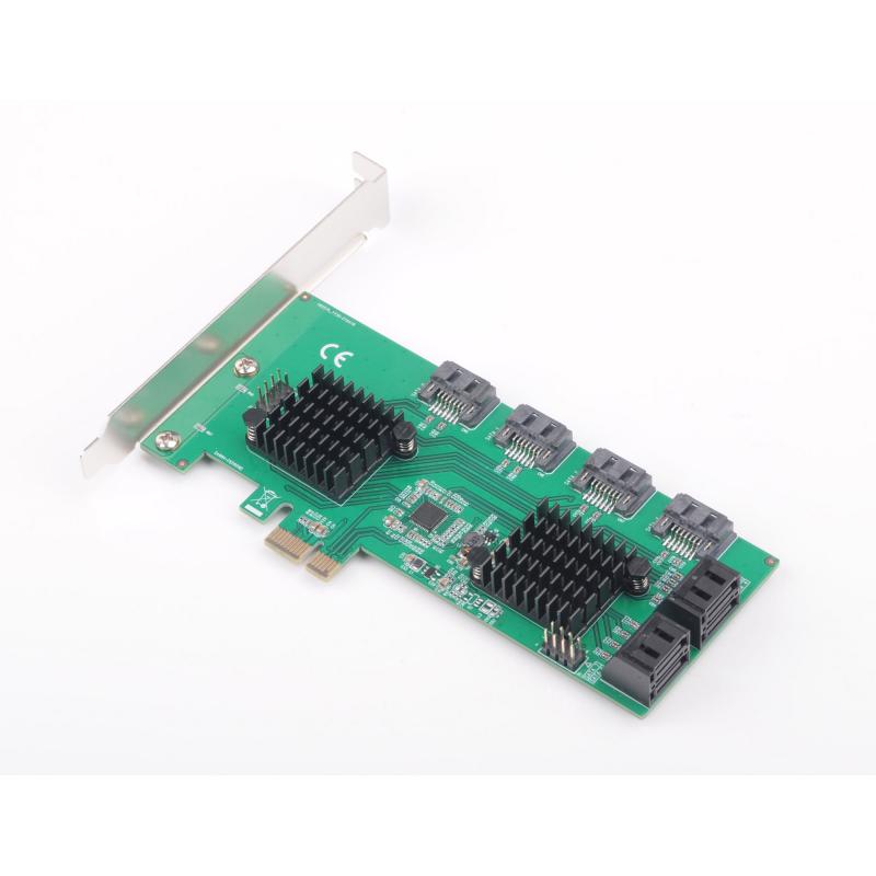 InLine® Schnittstellenkarte 8x SATA 6Gb/s Controller PCIe 2.0 (PCI-Express)