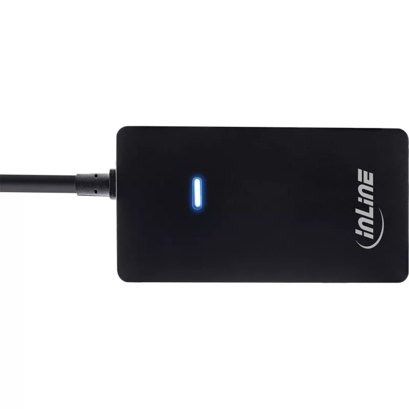InLine® USB 2.0 Hub 4 Port schwarz Kabel 30cm