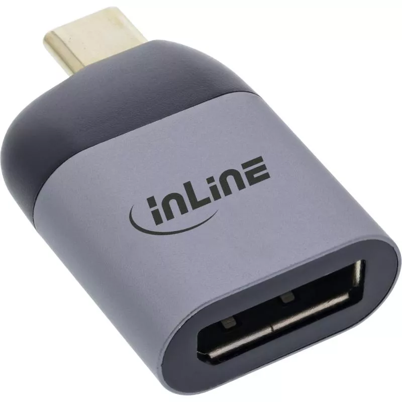 InLine® USB Display Konverter USB Typ-C Stecker zu DisplayPort Buchse (DP Alt Mode) 8K@60Hz InLine® USB Display Konverter USB Typ-C Stecker zu DisplayPort Buchse (DP Alt Mode) 8K@60Hz