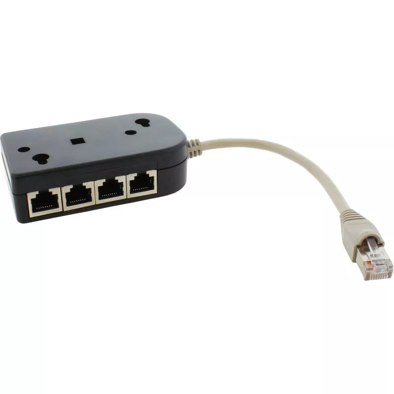InLine® ISDN Verteiler 8x RJ45 Buchse 15cm Kabel mit Endwiderständen InLine® ISDN Verteiler 8x RJ45 Buchse 15cm Kabel mit Endwiderständen