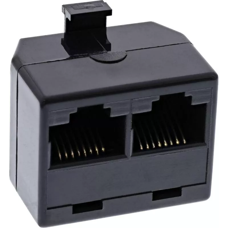 InLine® ISDN Verteiler 1x RJ45 Stecker an 2x RJ45 Buchse ohne Endwiderstand InLine® ISDN Verteiler 1x RJ45 Stecker an 2x RJ45 Buchse ohne Endwiderstand