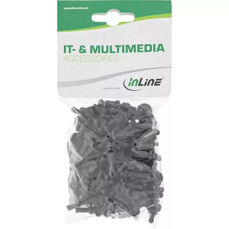 InLine® Lüfter Entkopplung für Lüfter aller Größen von 60 bis 120mm 100er Pack