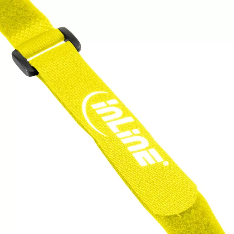 InLine® Klettschlaufen 20x300mm 10er gelb