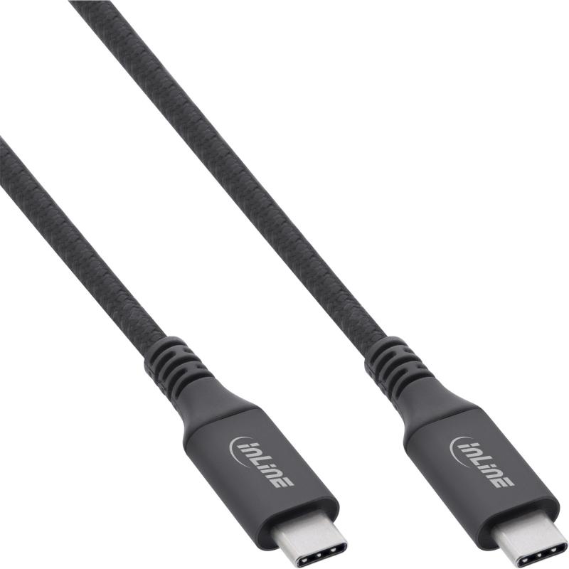 USB4 Kabel, USB-C Stecker/Stecker, 8K60Hz, 40Gb/s, 240W, schwarz