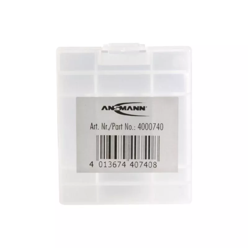 ANSMANN 4000740 Batteriebox AKKU-BOX 4 für max. 4 Zellen AA oder AAA