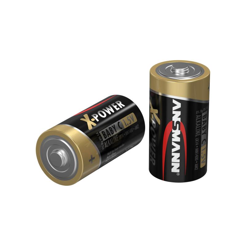 ANSMANN 5015623 Alkaline Batterie Baby C X-Power 7,5mAh 2er-Pack