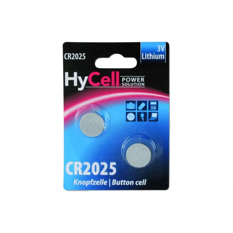 ANSMANN 5020192 Knopfzelle CR2025 HyCell 3V Lithium 2er-Pack
