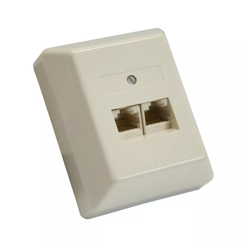 InLine® ISDN Anschlussdose 2x RJ45 Buchse Aufputz Schraubanschluss 2x 8-fach InLine® ISDN Anschlussdose 2x RJ45 Buchse Aufputz Schraubanschluss 2x 8-fach