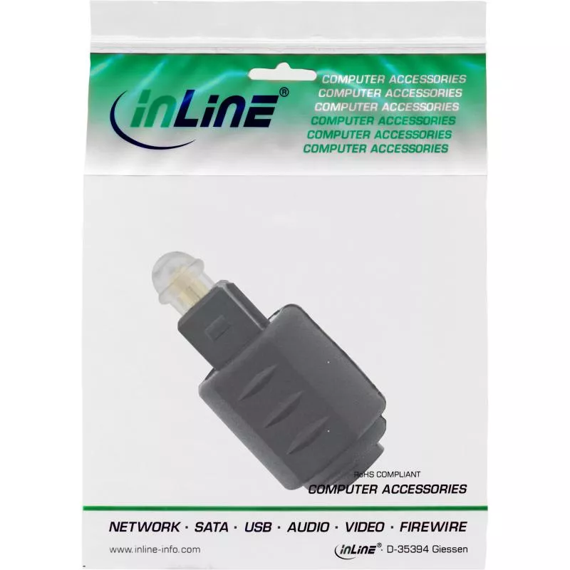 InLine® OPTO Audio Kupplung 3,5mm Buchse / Toslink Stecker InLine® OPTO Audio Kupplung 3,5mm Buchse / Toslink Stecker
