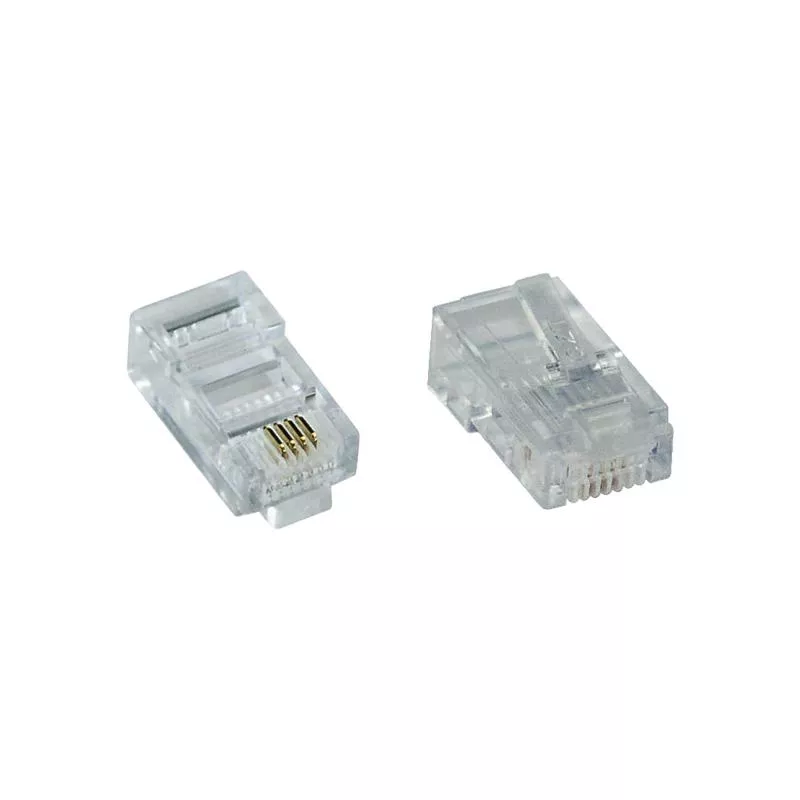 100er Pack InLine® Modularstecker 8P4C RJ45 zum Crimpen auf Flachkabel (ISDN) 100er Pack InLine® Modularstecker 8P4C RJ45 zum Crimpen auf Flachkabel (ISDN)