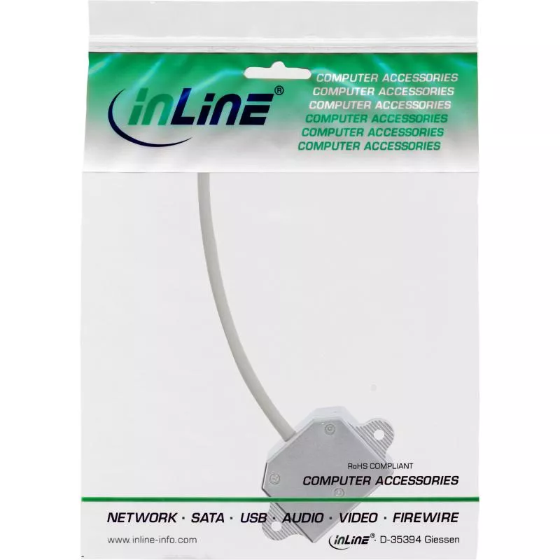 InLine® ISDN Port-Doppler 1x RJ45 Stecker an 2x RJ45 Buchse mit Kabel InLine® ISDN Port-Doppler 1x RJ45 Stecker an 2x RJ45 Buchse mit Kabel
