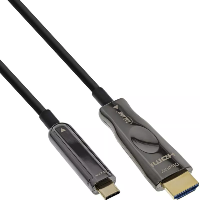InLine® USB Display AOC Kabel USB Typ-C Stecker zu HDMI Stecker