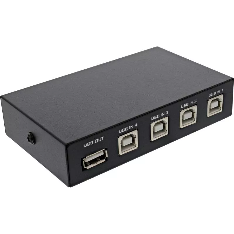 InLine® USB 2.0 Umschalter manuell USB-A Gerät an 4 Computer InLine® USB 2.0 Umschalter manuell USB-A Gerät an 4 Computer