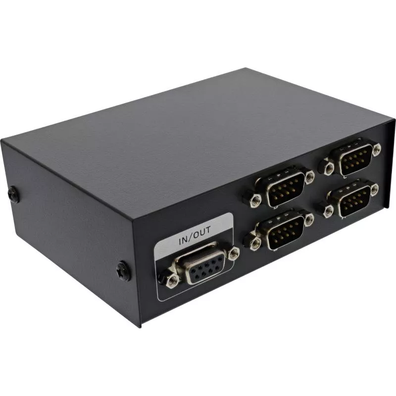 InLine® Seriell-Umschalter manuell 4-fach RS232 9-polig Sub-D InLine® Seriell-Umschalter manuell 4-fach RS232 9-polig Sub-D